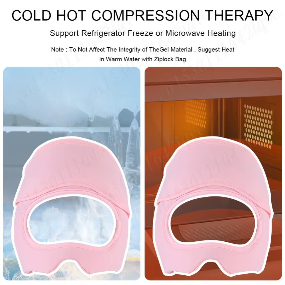 Migraine Relief Hat Headache Ice Cap Full Head Head Heat Treatments Hat Gel Hot Cold Therapy Ice Cap Relieve Cold Compress Hat