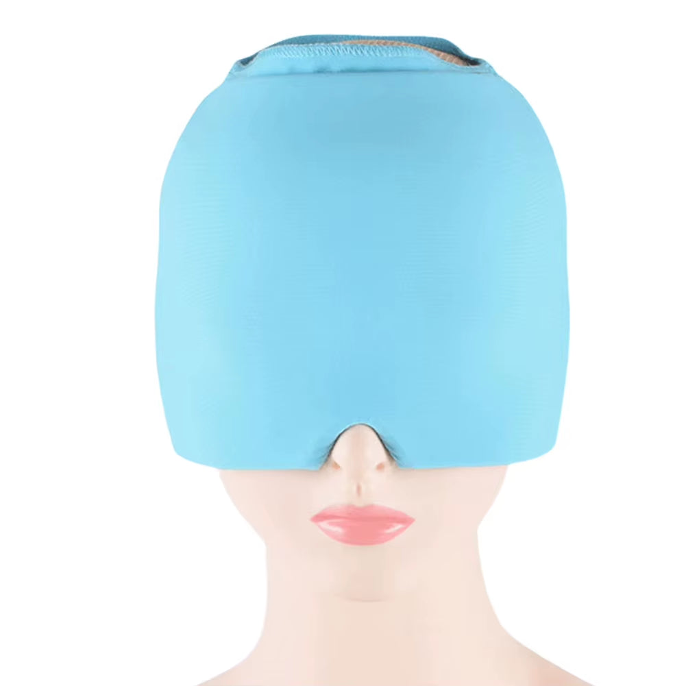 Migraine Relief Hat Headache Ice Cap Full Head Head Heat Treatments Hat Gel Hot Cold Therapy Ice Cap Relieve Cold Compress Hat