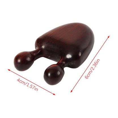 1PC Wooden Massager Green Sandalwood Gua Sha Scraper Cute Bone Guasha Head and Neck Massage Tool Scraping Acupuncture Therapy